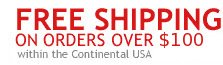 FREE Shipping on all orders over $99, ground within the Continental USA