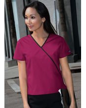 Cherokee Mini Mock Wrap Top