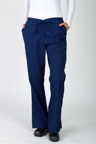 Natural Rise Flare Leg Drawstring Pant
